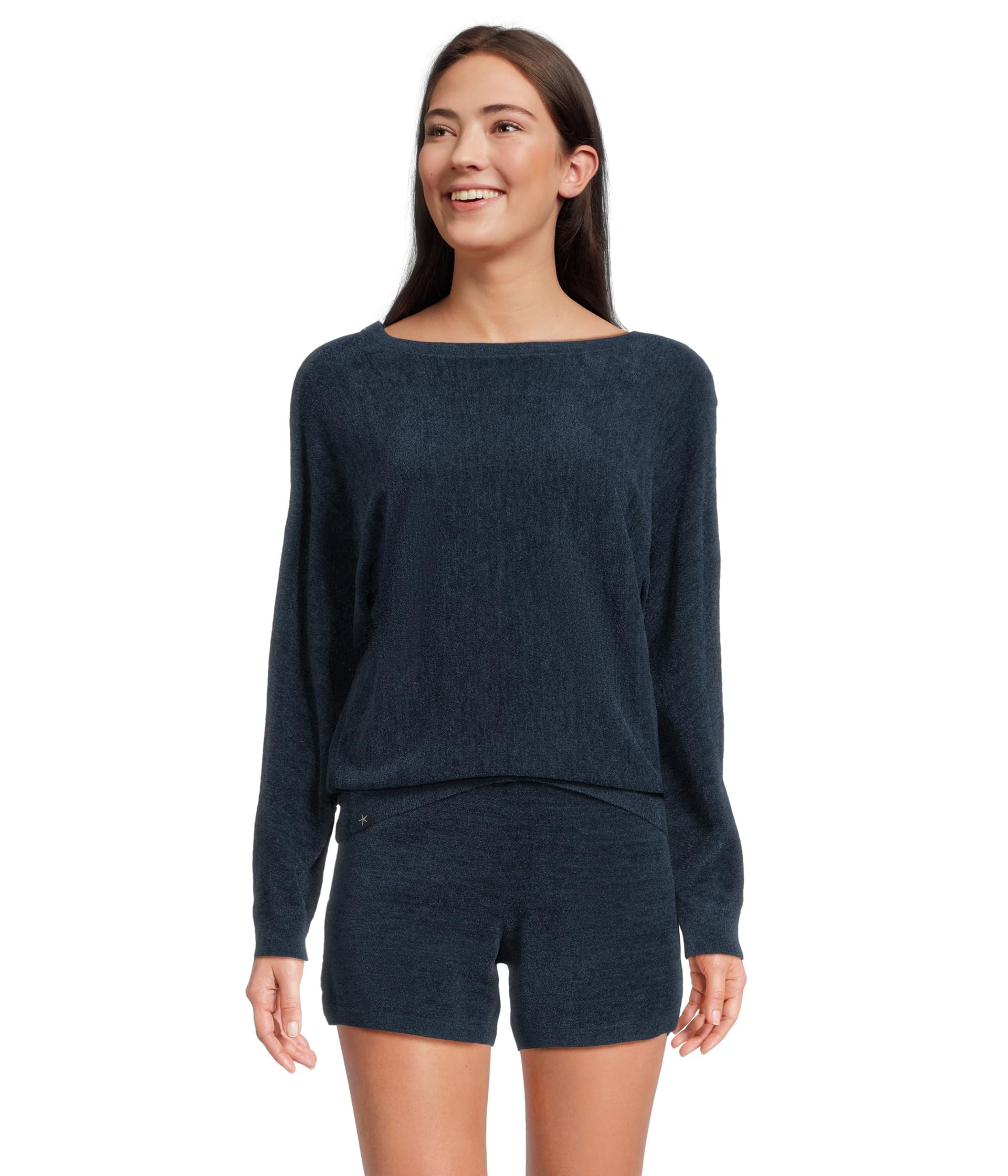 Barefoot Dreams® CozyChic Ultra Lite® Boatneck Pullover & Short Set